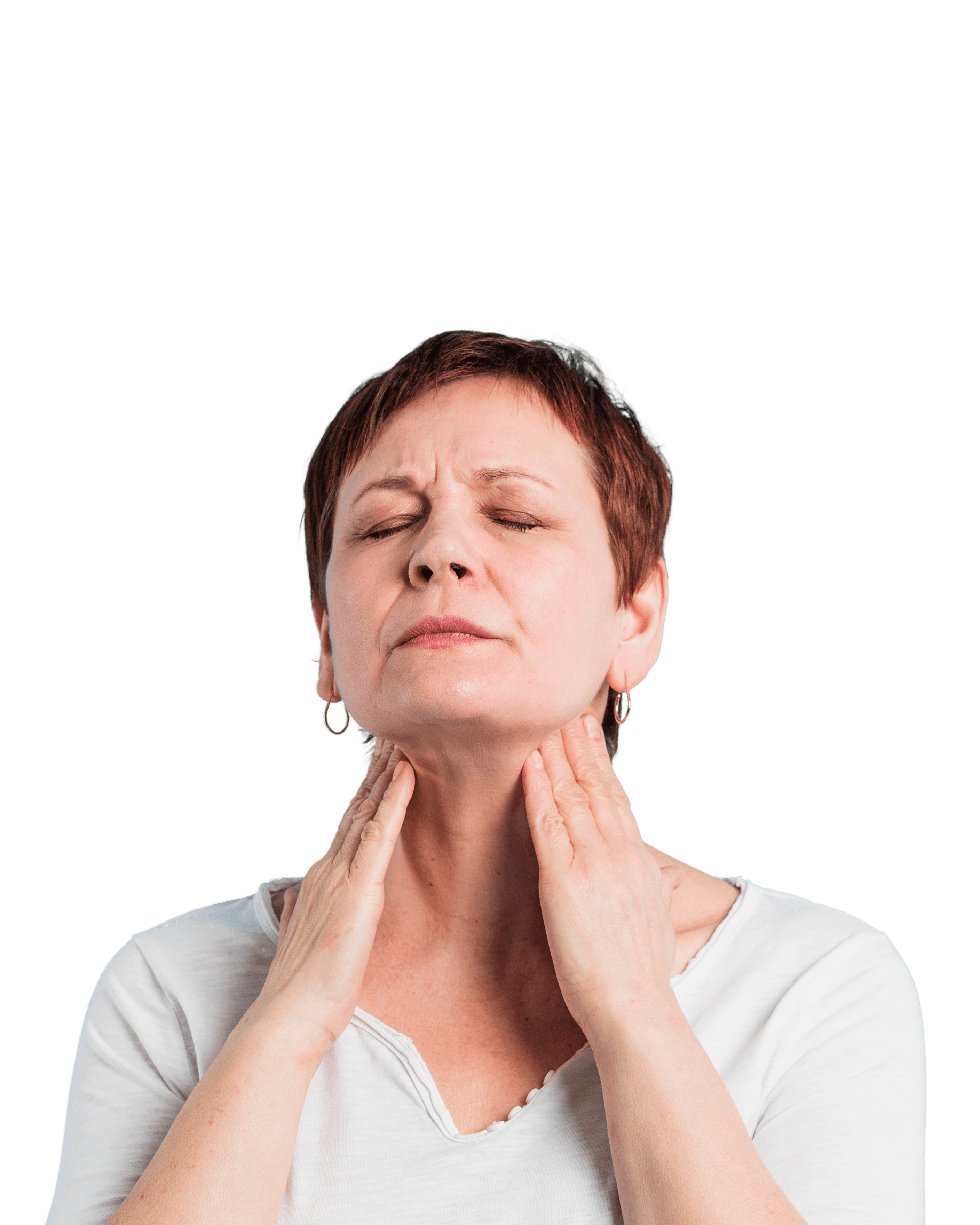 Senior woman with medical problems